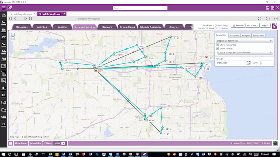 IFS Field Service FSM GPS Mapping