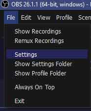 Obs Settings