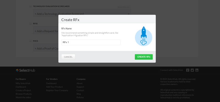 SelectHub's RFx tool