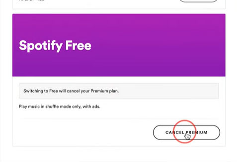 Cancel Spotify Premium Subscription