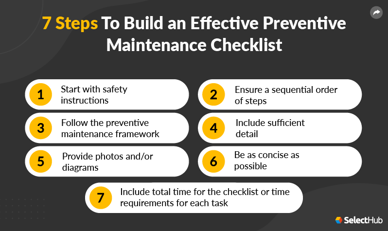 How to build an effective PM checklist?