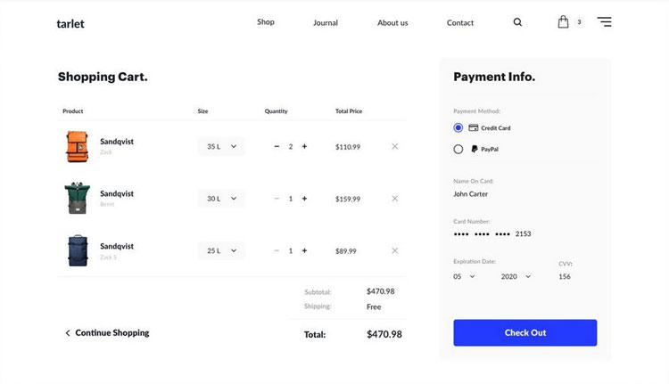 E-Commerce System Smart Checkouts