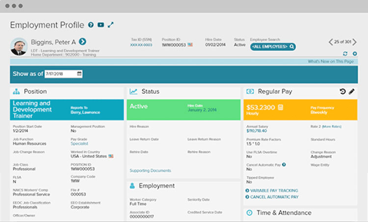 Track Employee Profile in ADP Workforce Now