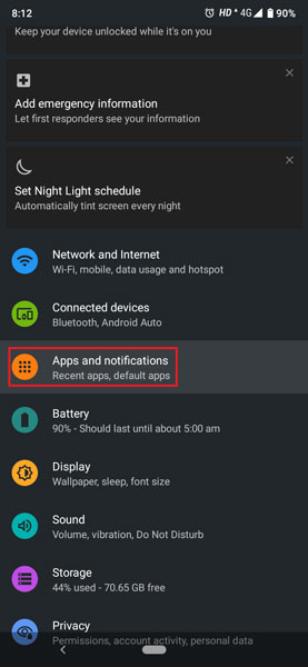 Android Settings