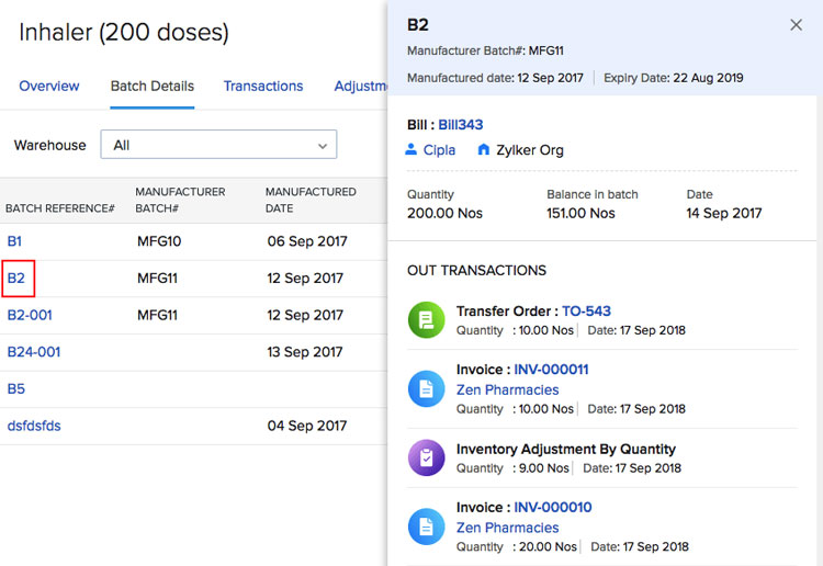 Batch Tracking Tool Example