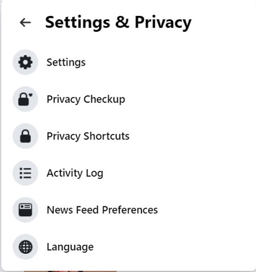 Settings and Privacy