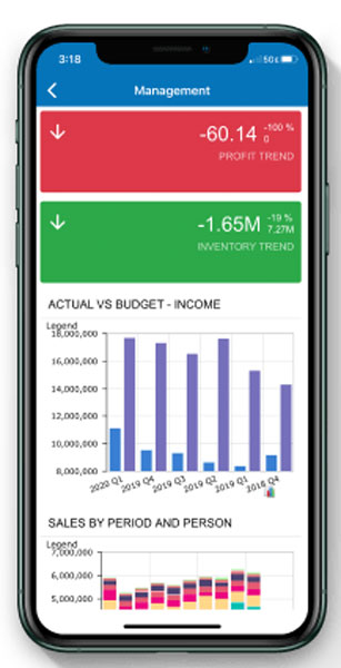 View detailed summaries of accounts and budgets in Acumatica