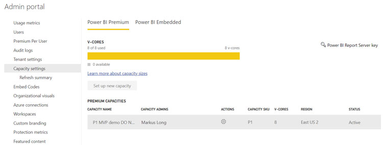 Power BI Premium and Power BI Embedded Capacity Assignation