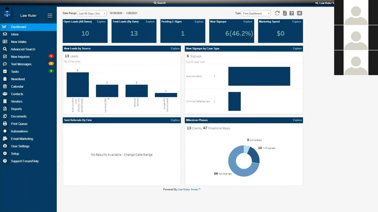 Track KPIs with Law Ruler