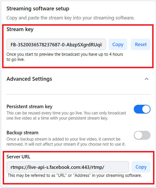 FB Live Streaming Software Setup