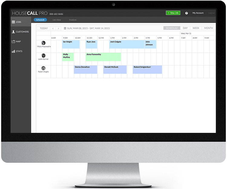 HouseCall Pro Job Scheduling