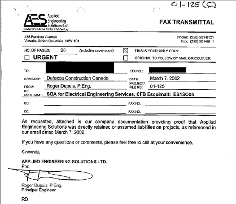 Transmittal Example