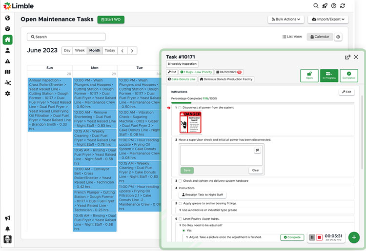 LimbleCMMS Preventive Maintenance Management