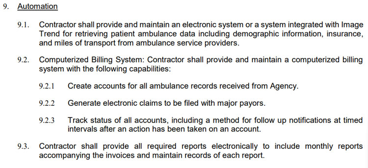 Outlining Technical Requirements in a Medical Billing RFP