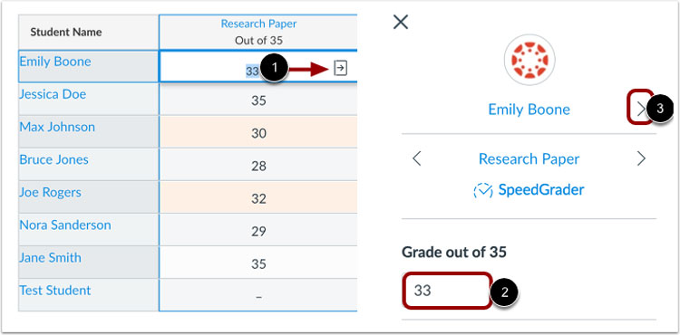 Canvas Grading Module