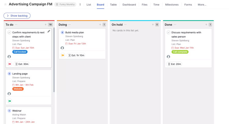 Teamwork Kanban Boards