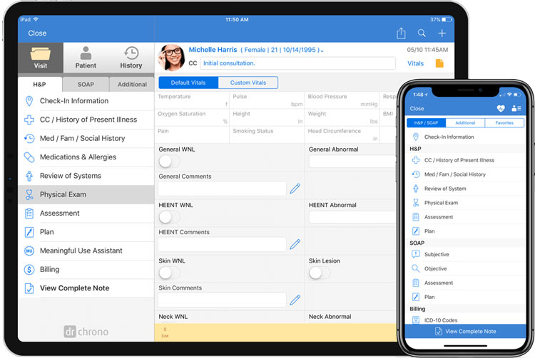 DrChrono Electronic Documentation Module