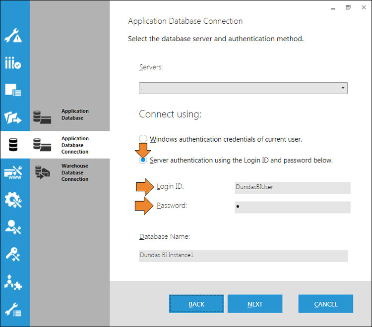 Setting Warehouse Connection with DundasBI