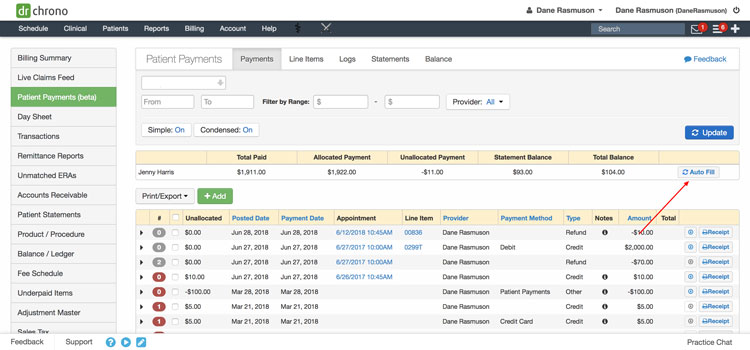 DrChrono Medical Billing Module