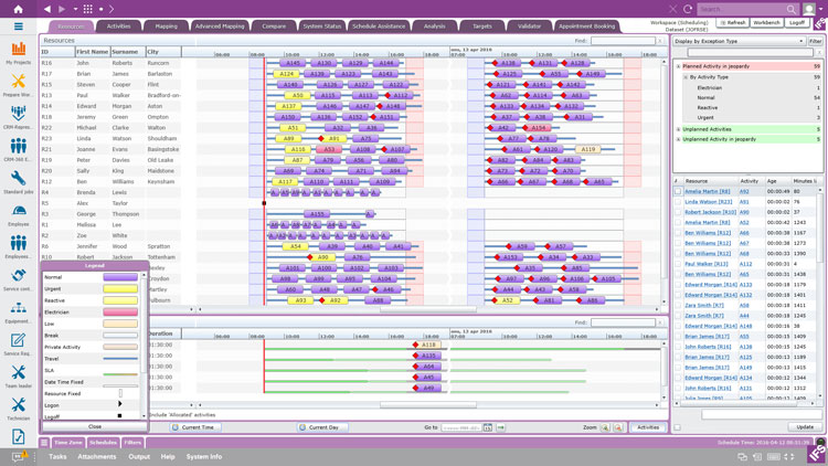 Scheduling Module in IFS Field Service Management