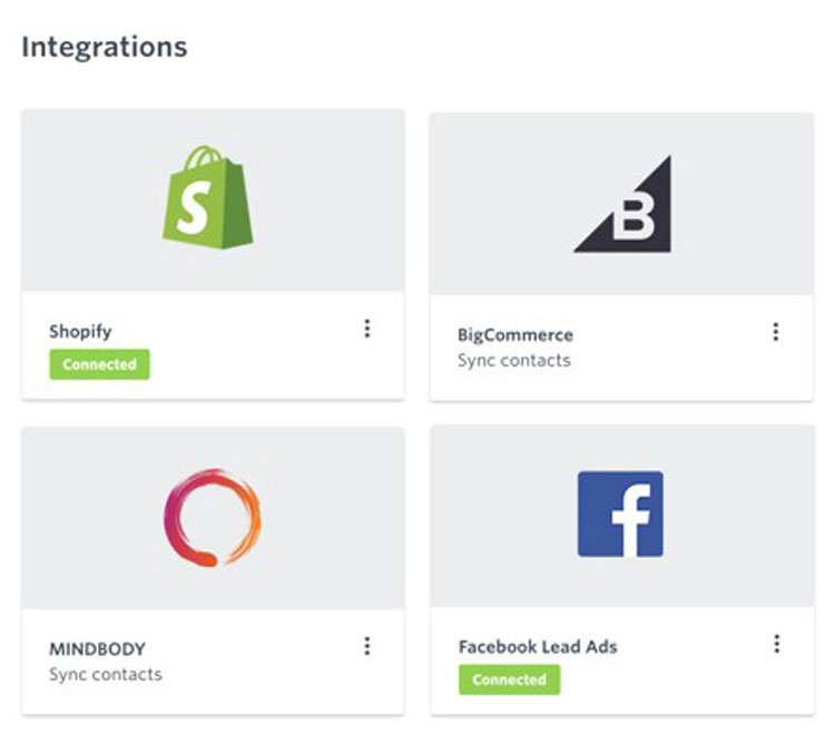 Integrations in Constant Contact