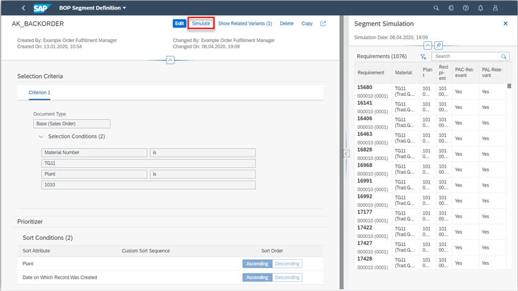 SAP S4HANA SCM