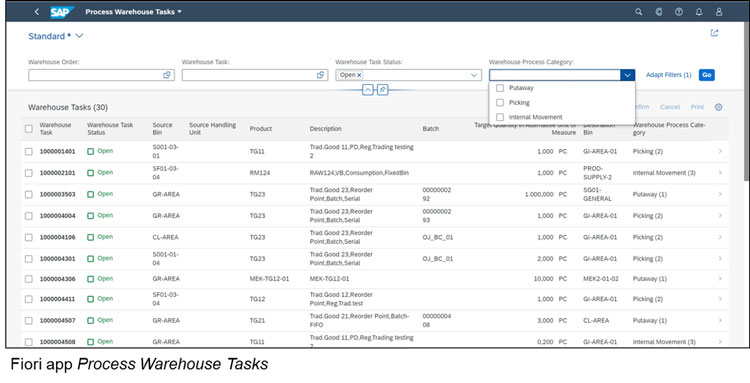 SAP S4HANA Warehouse Management