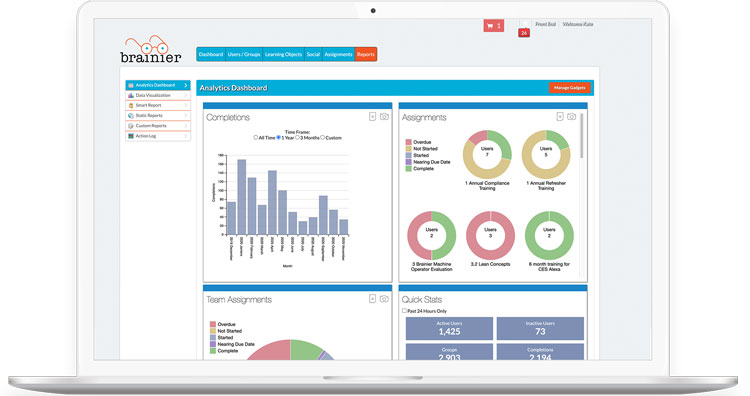 Brainier Analytical Dashboard