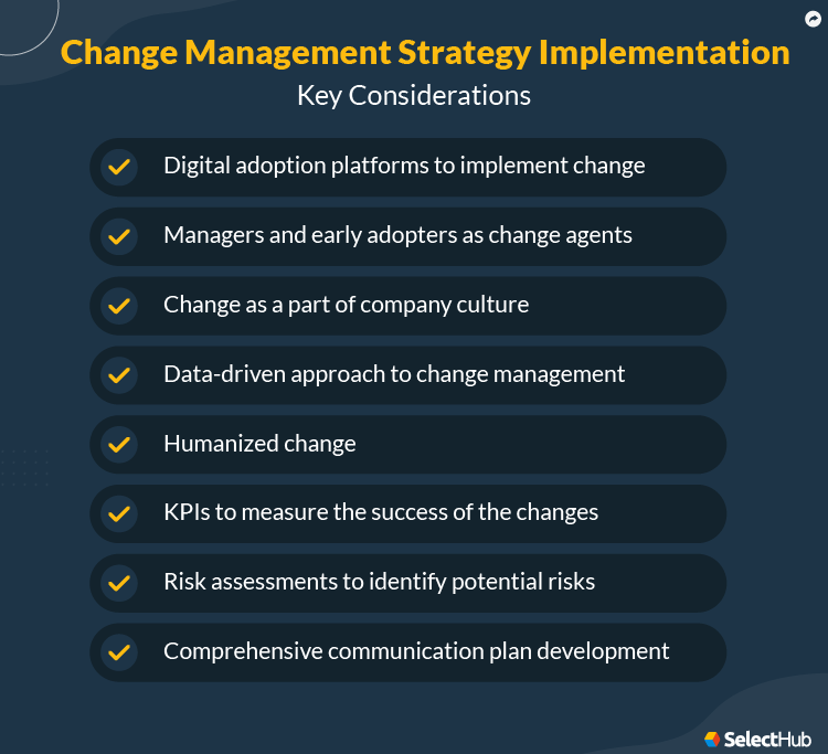 Change Management Strategy Considerations