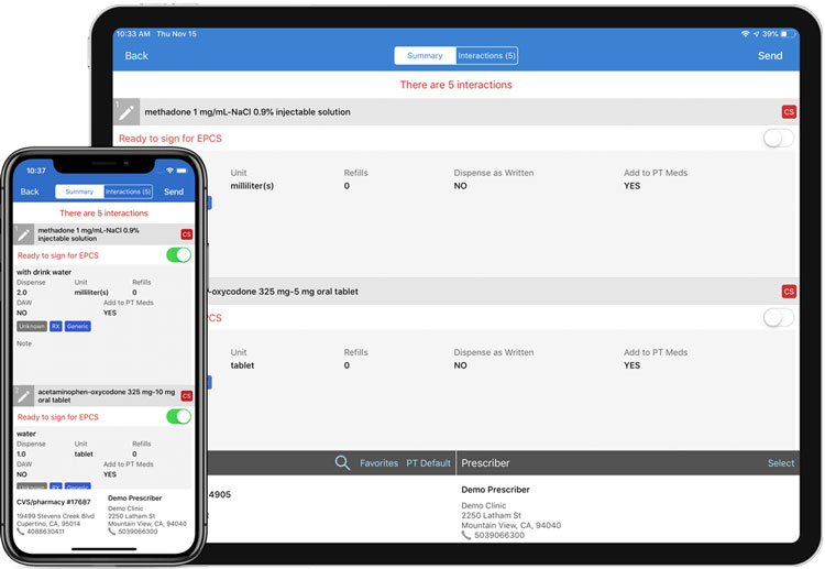 DrChrono eRX Drug Interaction Module