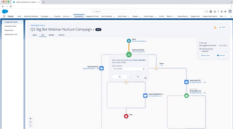 Salesforce Account Engagement Campaign Builder