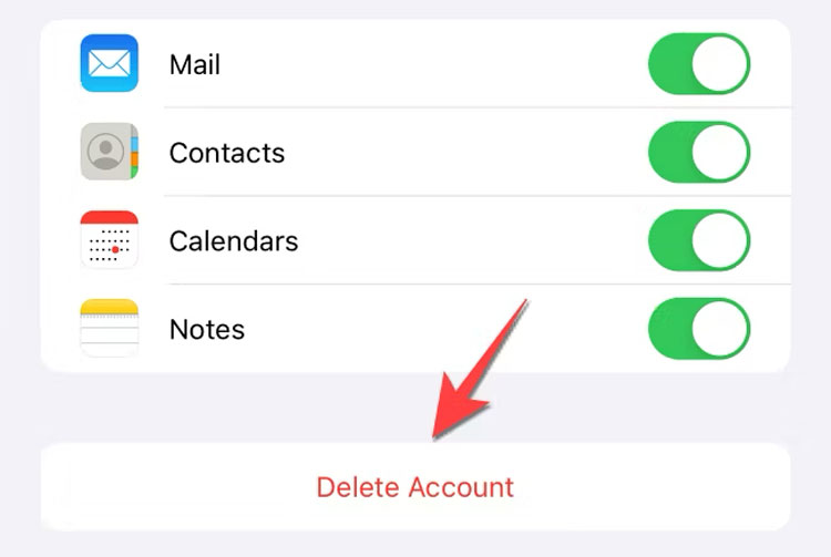 iOS Delete Account