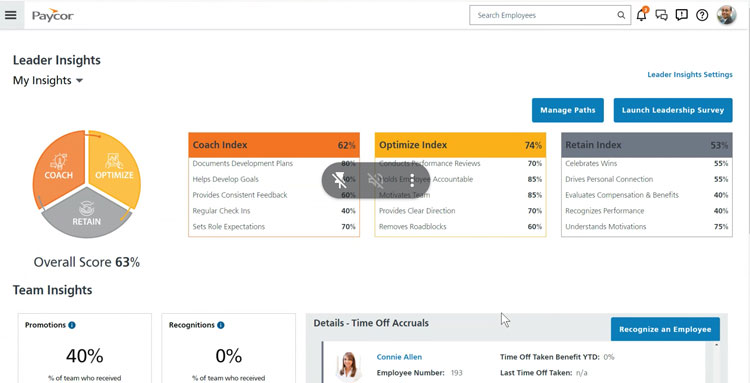 Paycor Leader Insights