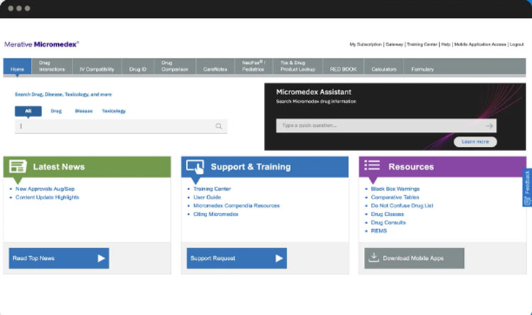 Micromedex Research Database