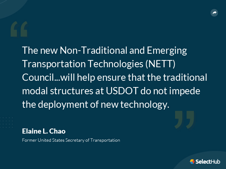 Elaine L Chao Quote on Future of Transportation