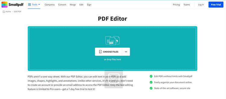 Small PDF Home Page