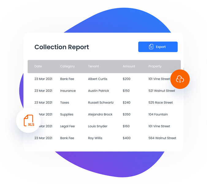 Rent and Utility Bill Collection Report in Innago