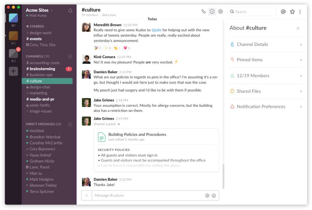 Slack Communication Software