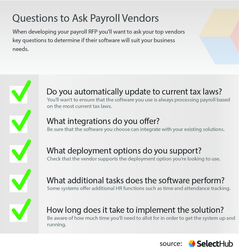 Questions to Ask Payroll Vendors