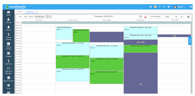 Clinic Management Software Scheduling Feature