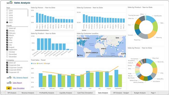 SolverGlobal sales visualization