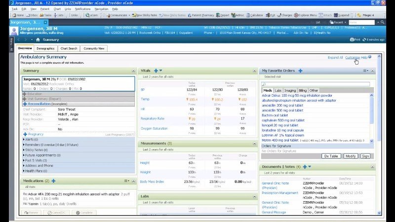 Edit, view and share individual patient records using Cerner Ambulatory’s interoperable structure