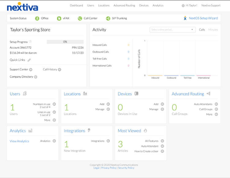 Auto Attendant Creation and Management in Nextiva