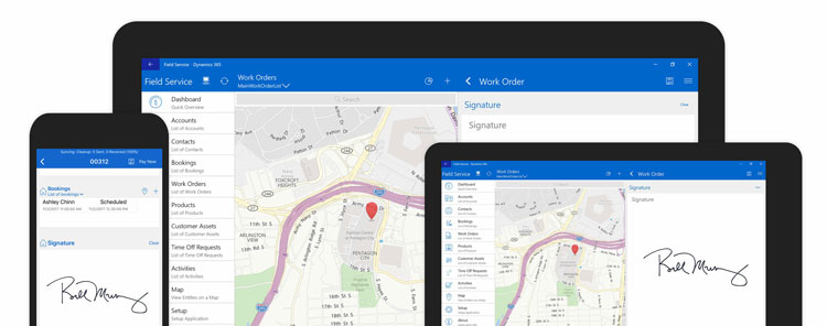 Dynamics365 Mobile Signature