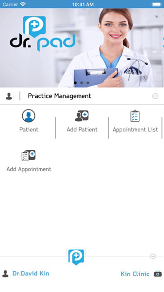 Patient management module Dr. Pad