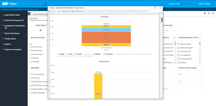 Hippo CMMS Reporting