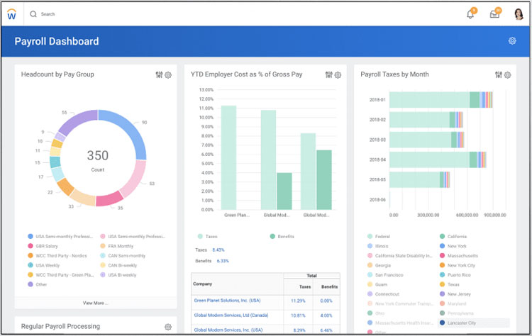 Workday Payroll Dashboard