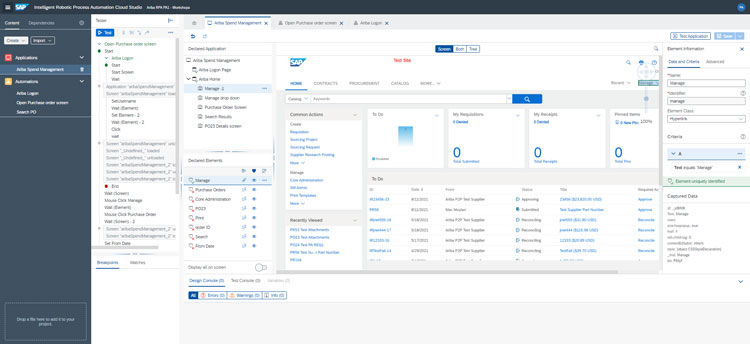 SAP Ariba Purchase Order Dashboard Overview