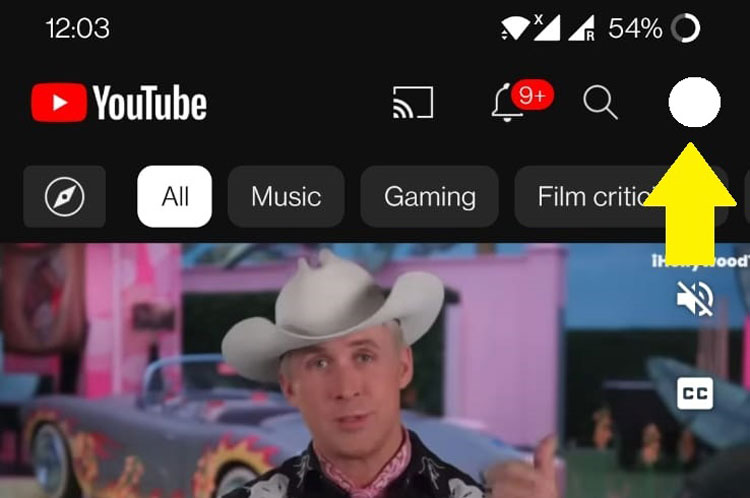 YouTube Homepage on Android