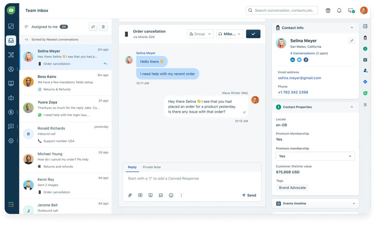 Communicate with customer across any channel in Freshdesk